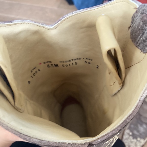 CORRAL vintage BONE EMBROIDERY COWGIRL BOOTS - SNIP TOE, size 6.5 - Picture 5 of 6